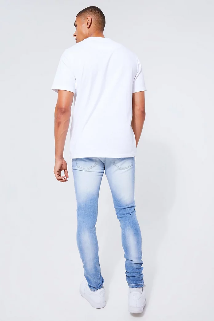 Skinny Stretch All Over Rip & Repair Jeans